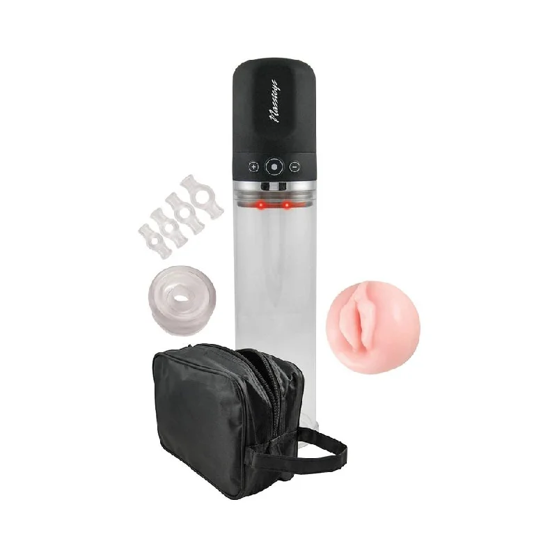 adult toys rechargeable battery-Travel Pump Three Speed Kit Clear