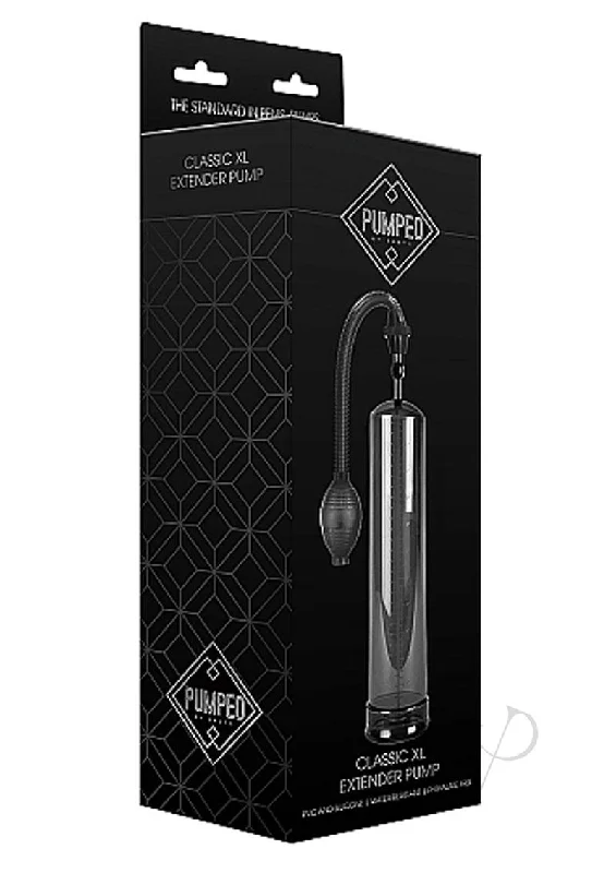 adult toys with adjustable design finish-Pumped Classic Xl Extender Pump Black