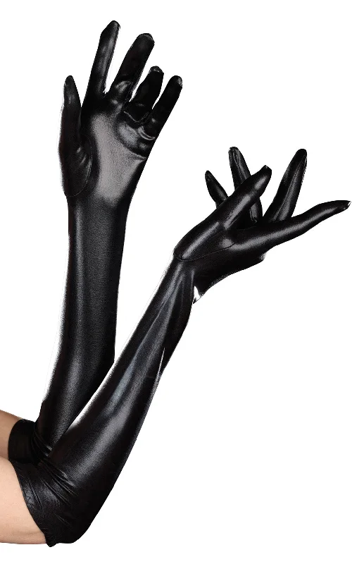 adult toys with waterproof seal-Dreamgirl Dominique Glove - Black - One Size