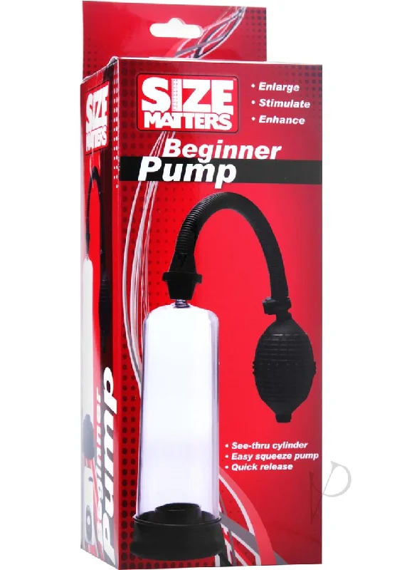 adult toys for sensory relaxation-Size Matters Beginner Pump Black