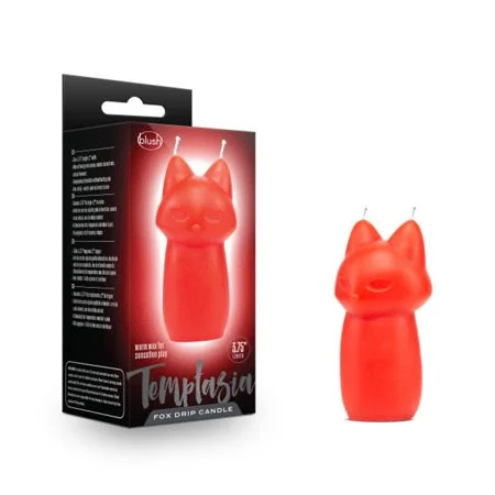 adult toys for discreet fun-Blush Temptasia Fox Drip Candle Red