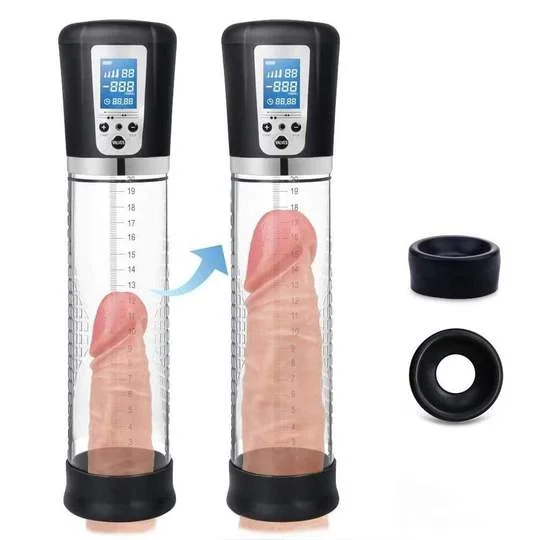 adult toys with smooth silicone-Automatic Air Pressure Device Suction Penis Pump Masturbation Cup