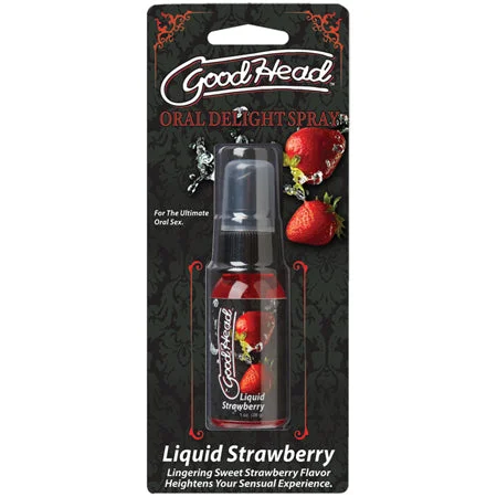 adult toys waterproof design-GoodHead - Oral Delight Spray - Liquid Strawberry 1oz