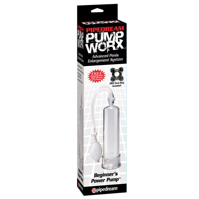 adult toys eco-friendly-Pipedream Pump Worx Beginner's Power Pump Clear