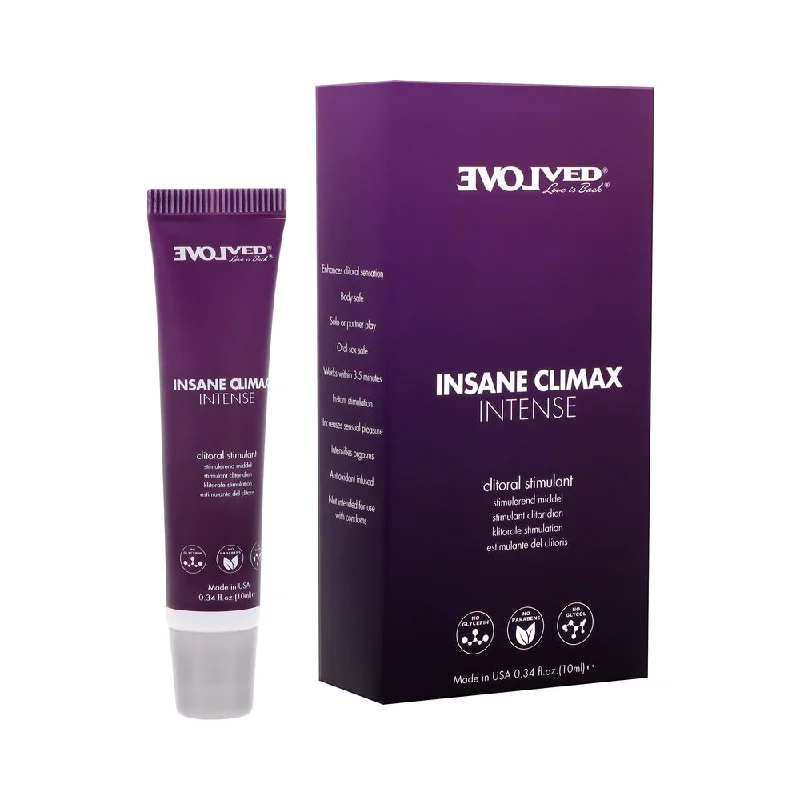 adult toys with vibration control finish-Evolved Insane Climax Intense Clitoral Stimulant 0.34 oz.