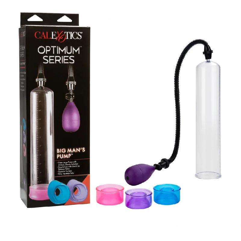 adult toys for personal enjoyment-Optimum Series Big Man's Pump Clear