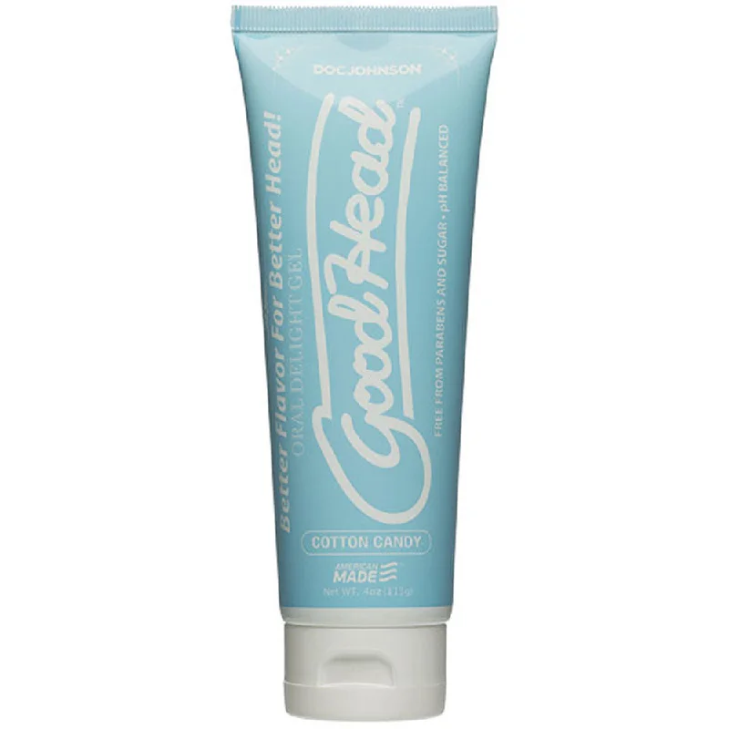 adult toys for personal intimacy-Goodhead - Oral Delight Gel - 4 Oz Tube - Cotton  Candy