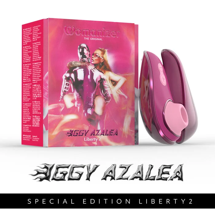 adult toys with durable finish design-Womanizer x Iggy Azalea Liberty 2 Special Edition Metal Pink