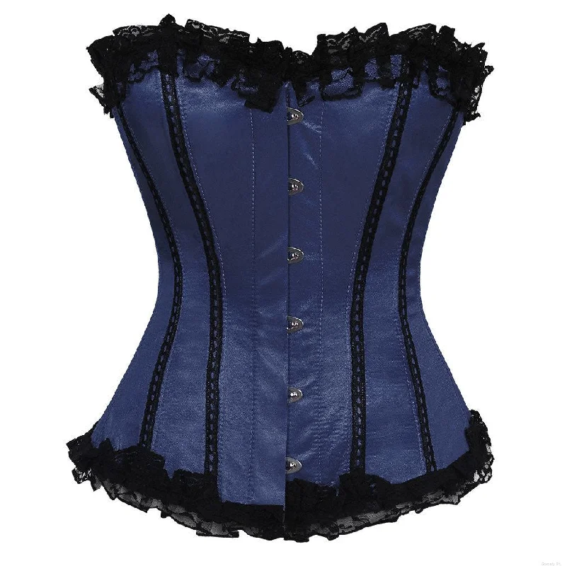 adult toys sleek design-Prisha Satin Overbust Corset