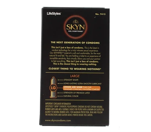 adult toys with durable finish design-Lifestyles Skyn Large - 12 Pack