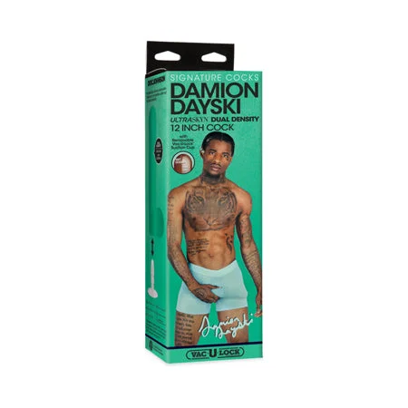 adult toys with smart vibration-Signature Cocks Damion Dayski ULTRASKYN Cock with Removable Vac-U-Lock Suction Cup 12in Chocolate