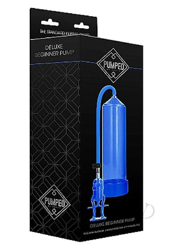 adult toys with soft silicone settings-Pumped Deluxe Beginner Pump Blue