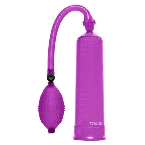 adult toys with powerful design-Toy Joy 8-inch Purple Penis Pump with Powerful Suction