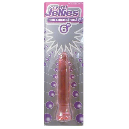 adult toys for personal fun-Crystal Jellies - Anal Starter Pink 6in