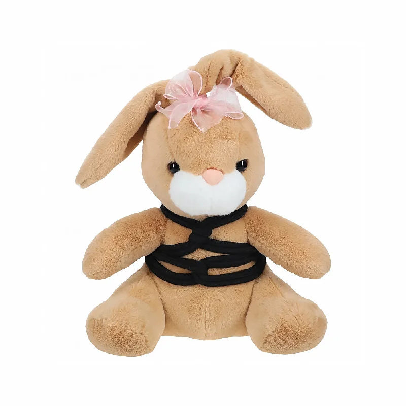 adult toys with dual motors-Shots Bunny Shibari Stuffy Brown