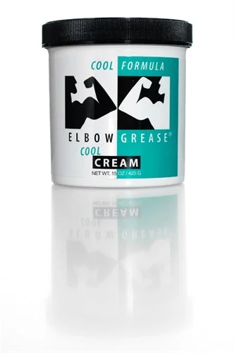 adult toys for men-Elbow Grease Cool Cream - 15 Oz.