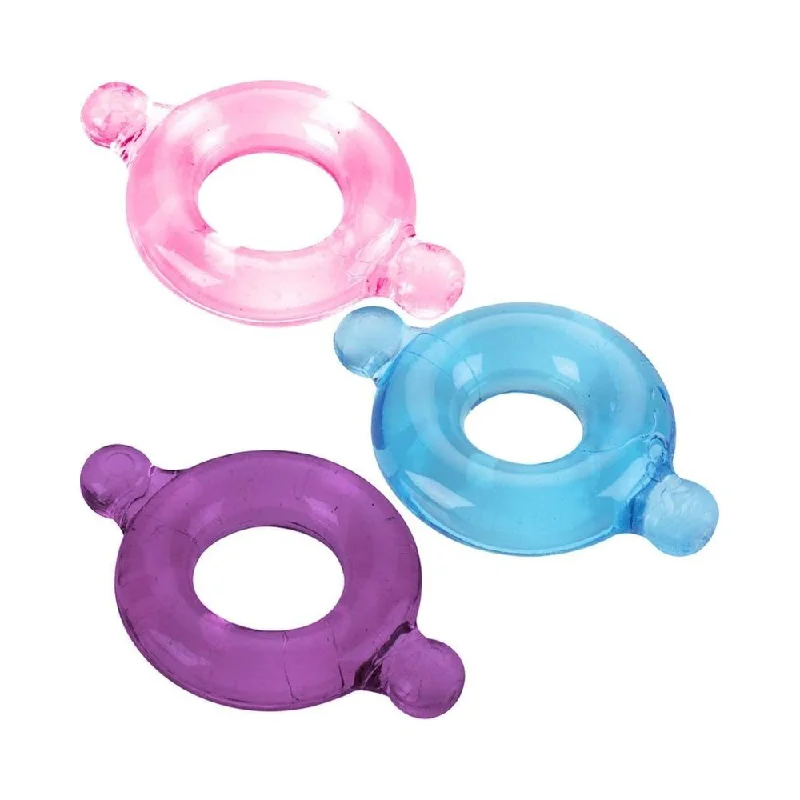 adult toys for discreet playtime-Elastomer Blue/purple/pink Set