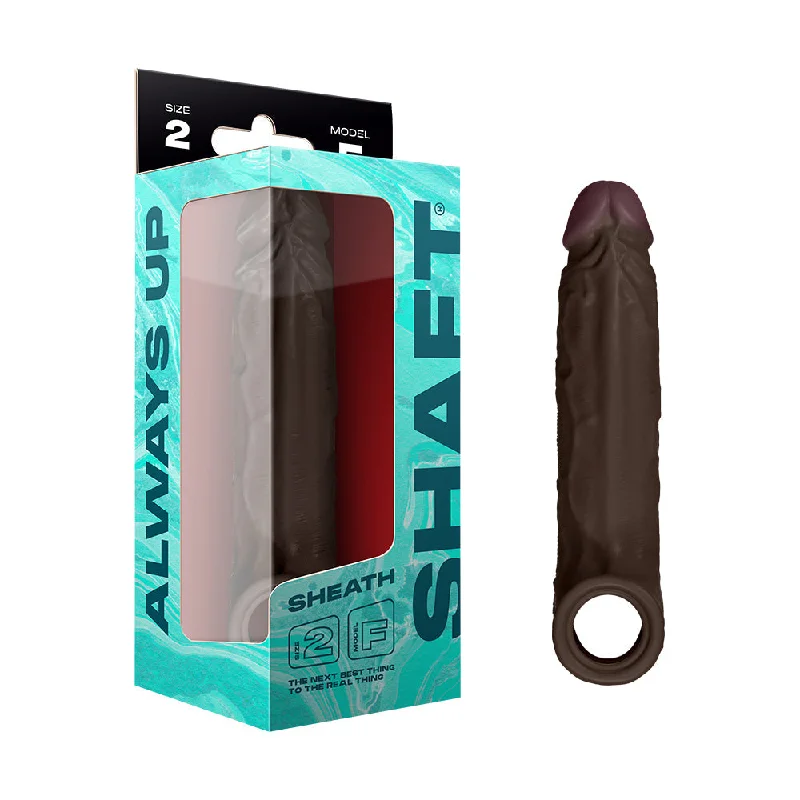 adult toys with dual vibration-Shaft Model F: Sheath Mahogany Size 2