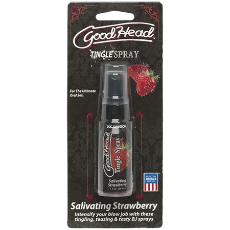 adult toys for sensory exploration-GoodHead Tingle Spray 1 fl. Oz. Salivating Strawberry