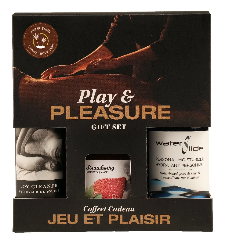 adult toys for weekend fun-Hemp Seed by Night Play and Pleasure Gift Set - Strawberry