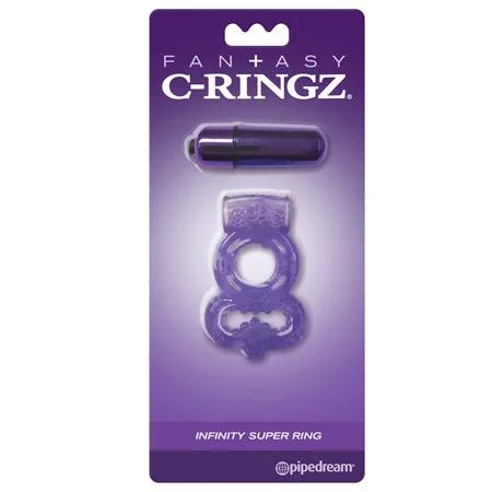 adult toys for private fun time-Pipedream Fantasy C-Ringz Infinity Super Ring Purple