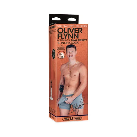 adult toys for solo wellness-Signature Cocks Oliver Flynn ULTRASKYN Cock with Removable Vac-U-Lock Suction Cup 10in Vanilla