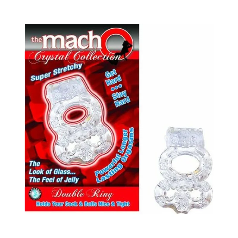 adult toys for sensual exploration-Double Ring Clear