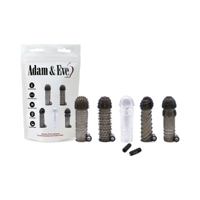 adult toys for weekend fun-Adam & Eve Vibrating Penis Sleeve Kit (Bag)