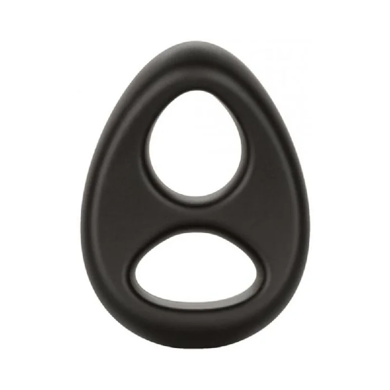 adult toys for intimate relaxation time-Ultra Soft Dual Ring Black