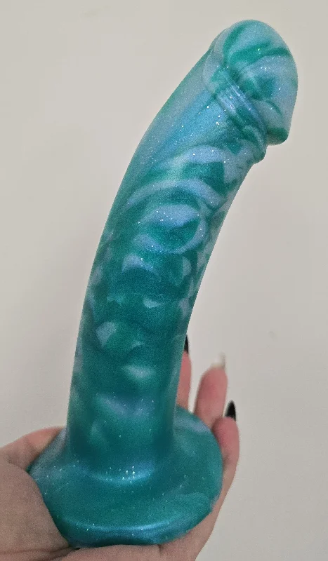 adult toys with sleek material design-LIMITED EDITION Leo VIBE Clouds Green with Glitter