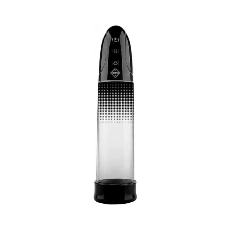 adult toys for discreet relaxation time-Pumped Automatic Rechargeable Pump Black