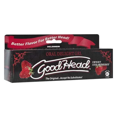 adult toys for couples relaxation-GoodHead - Oral Delight Gel - Strawberry