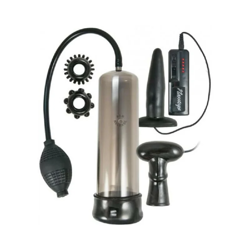 adult toys with pulse settings design-Commander Men's Power Kit Black