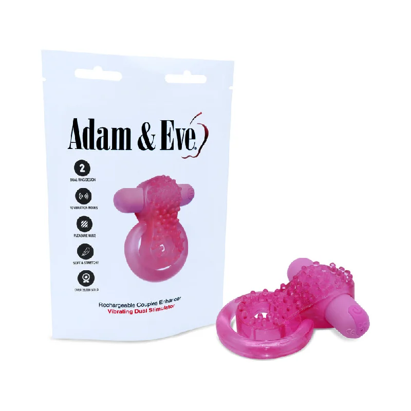 adult toys with vibration finish settings-Adam & Eve Rechargeable Couples Enhancer Ring (Bag Packaging)