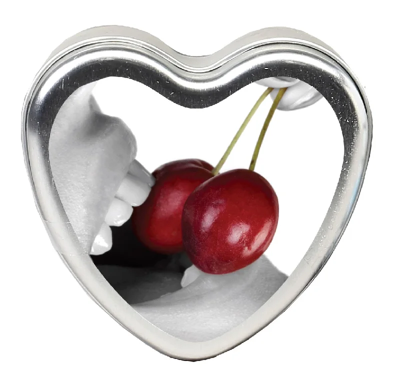 adult toys for romantic nights-Edible Heart Candle - Cherry - 4 Oz.