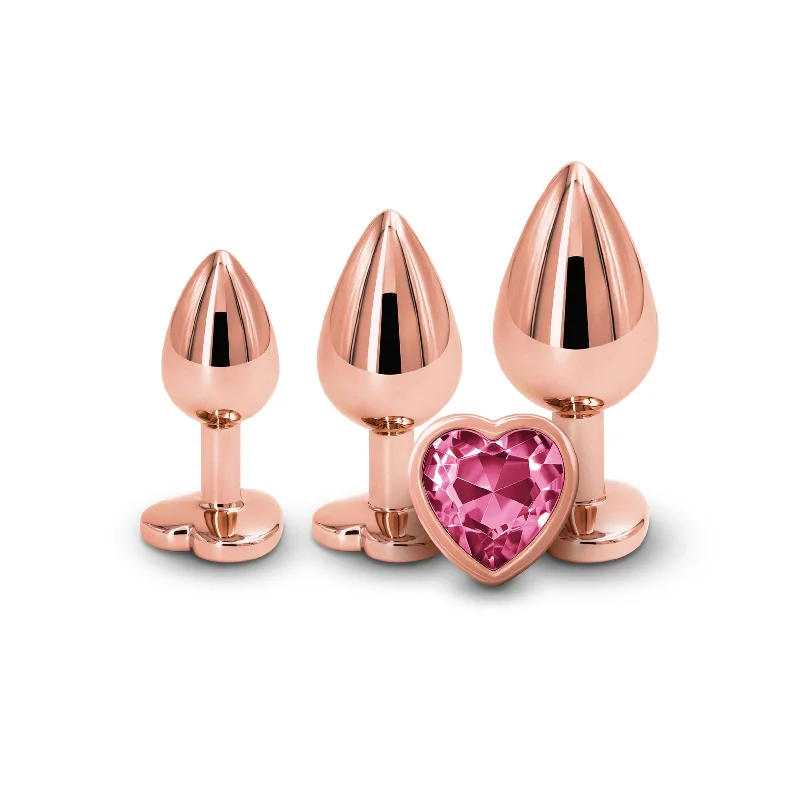 adult toys for sensory relaxation-Rear Assets - Trainer Kit - Rose Gold - Pink Heart