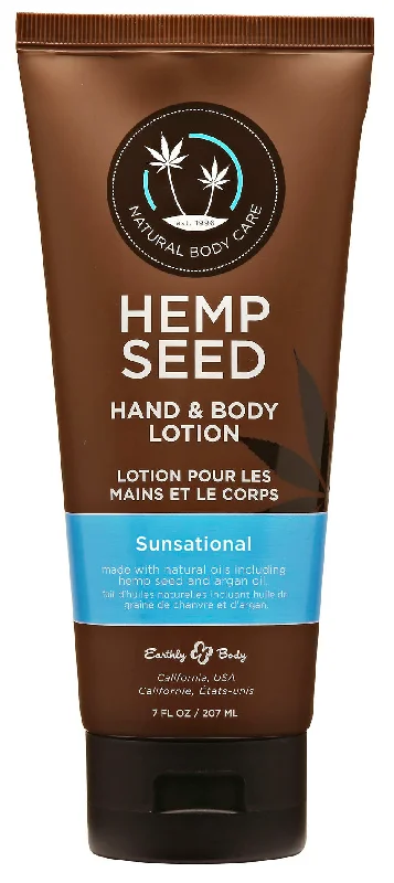 adult toys discreet appearance-Hemp Seed Hand and Body Lotion - 7 Fl. Oz. - Sunsational