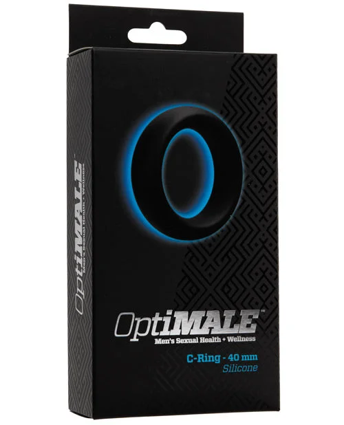 adult toys for solo relaxation-OptiMale C Ring Thick - 40 mm Black