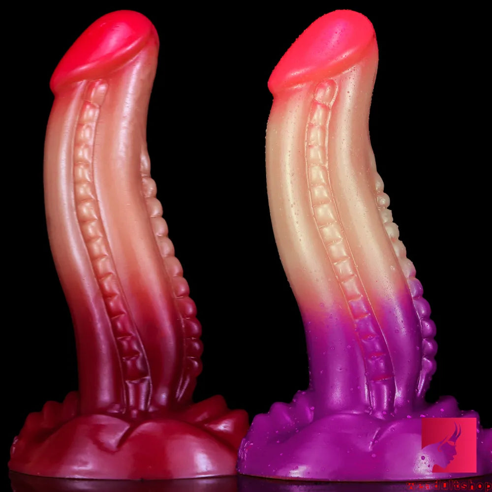 adult toys with smart control-7.48in Pink Glans Fantasy Odd Ombre Silicone Penis Dildo