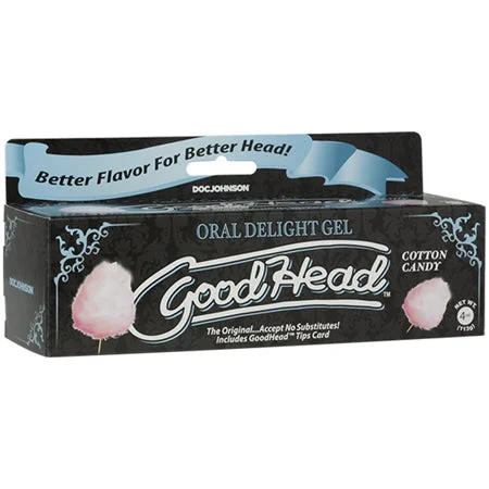 adult toys for discreet enjoyment-GoodHead Oral Delight Gel 4 oz Tube Cotton Candy