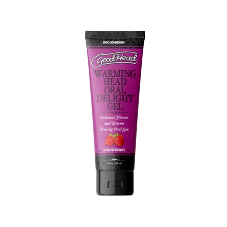 adult toys for romantic getaways-GoodHead Warming Head Oral Delight Gel Strawberry 4 oz. Bulk