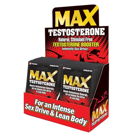 adult toys for stress relief-MaxTestosterone Booster Pills 2-Pack 24-Piece Display