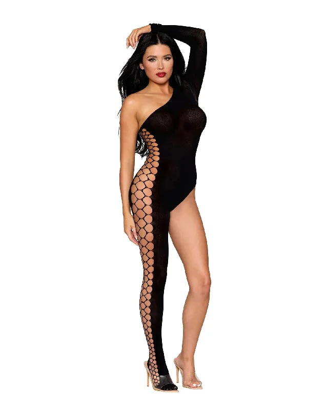 adult toys with smart vibration-Bodystocking Dmnd - One Size - Black