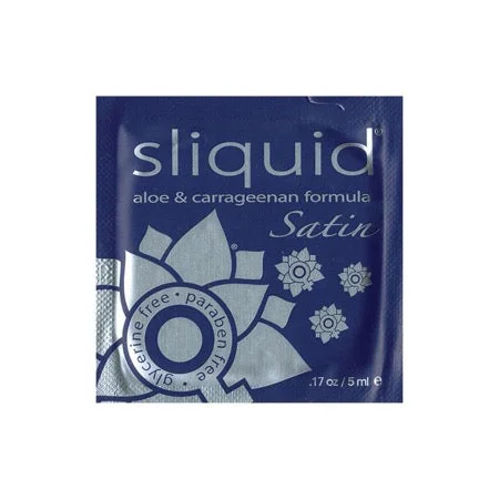 adult toys with USB charging-Sliquid Naturals Satin Pillows (200 per bag)