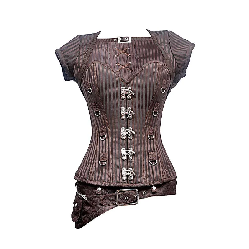 adult toys with wireless vibration settings-Cassandra Steampunk Overbust Corset