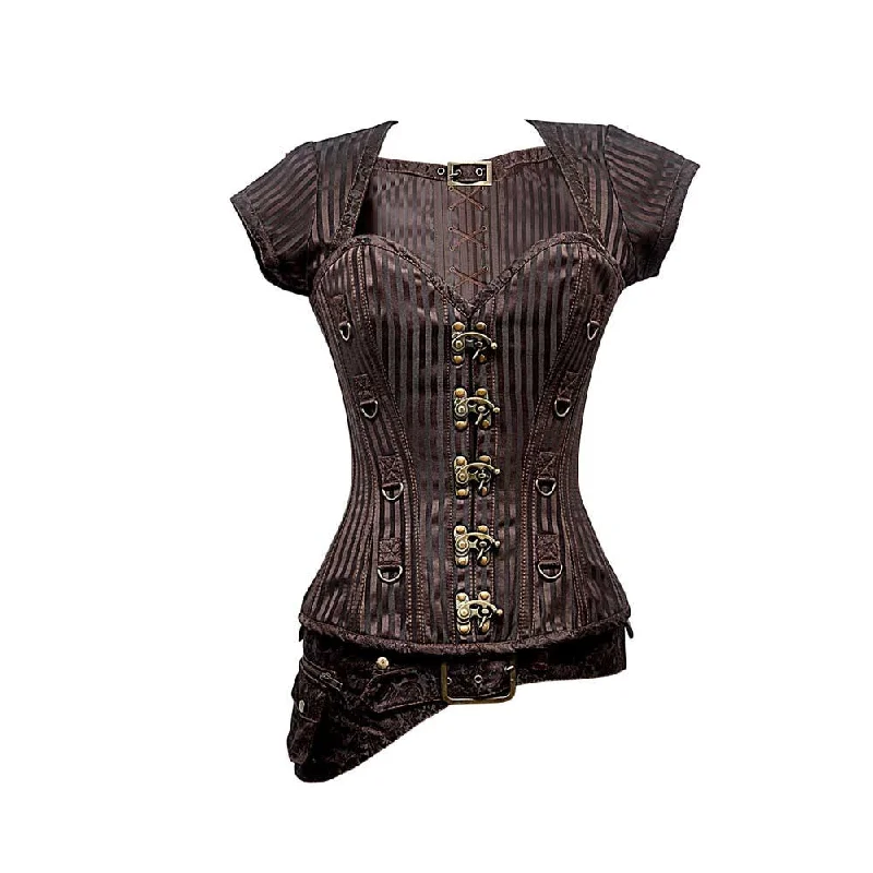 adult toys with flexible material settings-Chloe Steampunk Overbust Corset