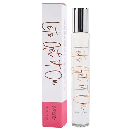 adult toys with textured material finish-CG Let's Get It On Roll-On Perfume Oil with Pheromones 0.3 oz.