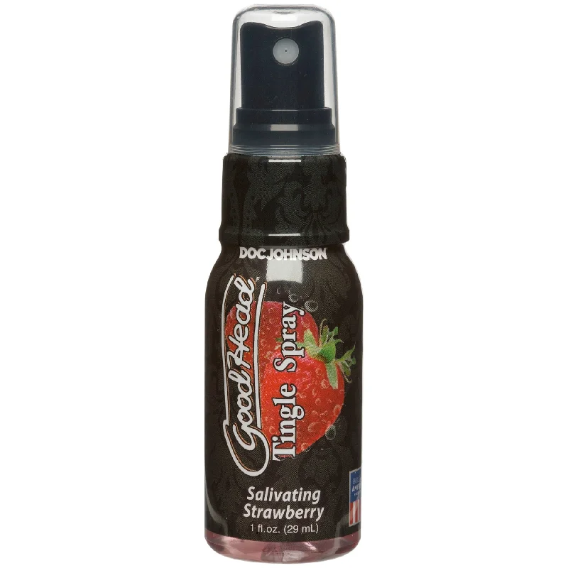 adult toys for discreet relaxation-Goodhead - Tingle Spray - 1 Fl. Oz. Salivating  Strawberry