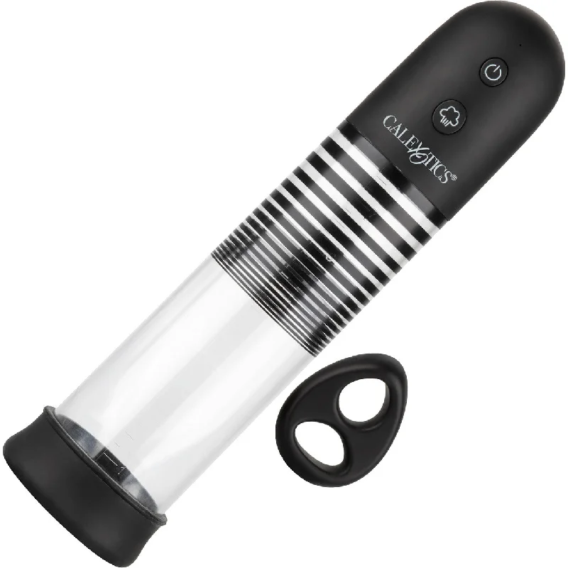 adult toys with soft material design-Optimum Series Rechargeable EZ Penis  Pump Kit by CalExotics