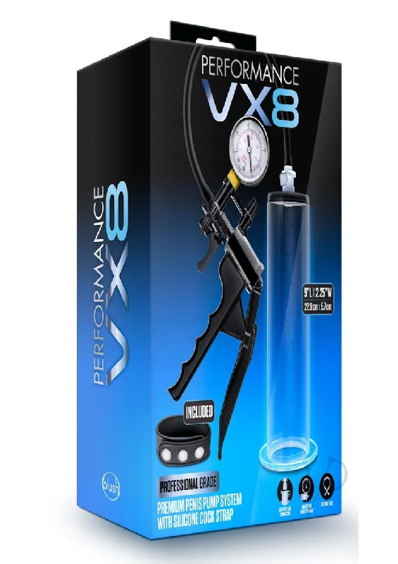 adult toys with heat feature settings-Performance Vx8 Premium Penis Pump Clear